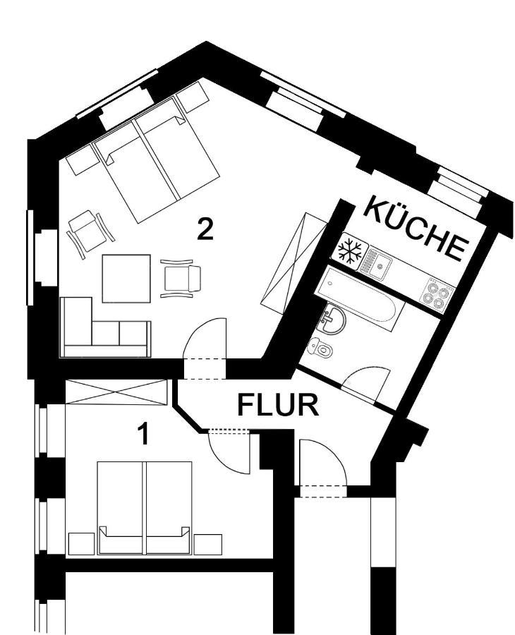 Apartment Eva Chemnitz Ngoại thất bức ảnh